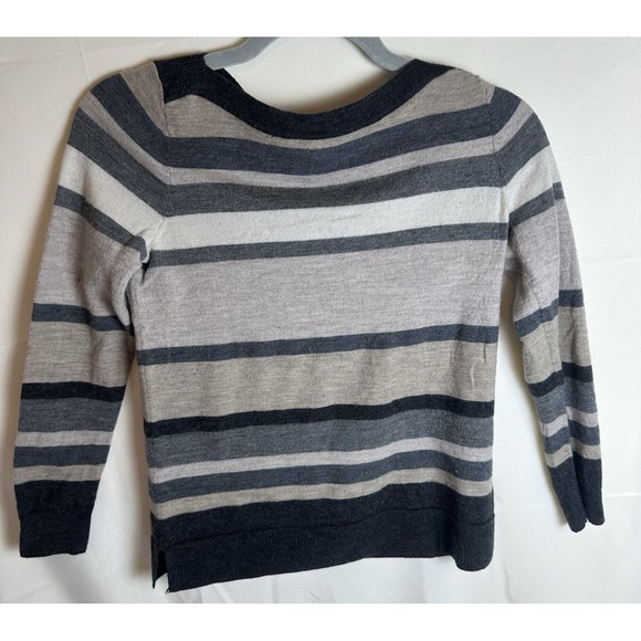 Talbots Sweaters - Talbots 100% Merino Wool Soft Sweater Size Small Gray Taupe Ivory